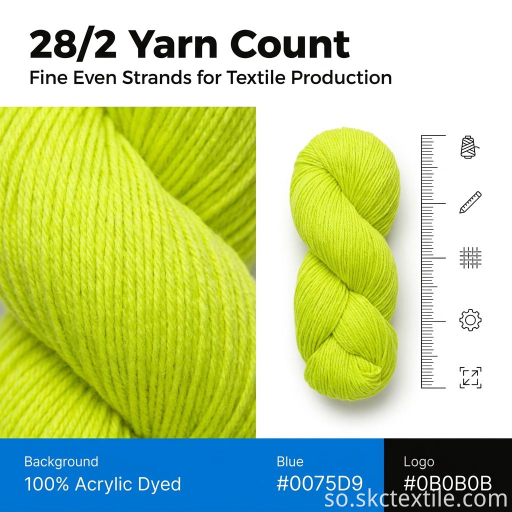 OEM/ODM Harsh 28/2 100% acrylic Chenille Filament Yarn Xoog Sare leh oo lagu dheehday 250g oo Hank ah oo loogu talagalay Alaabta Tolsan
